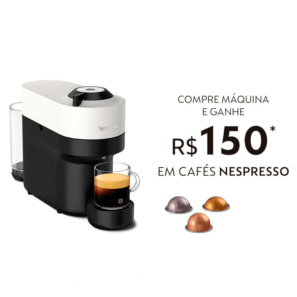 Máquina para Café Vertuo Pop 127V Nespresso Branca - Spicy